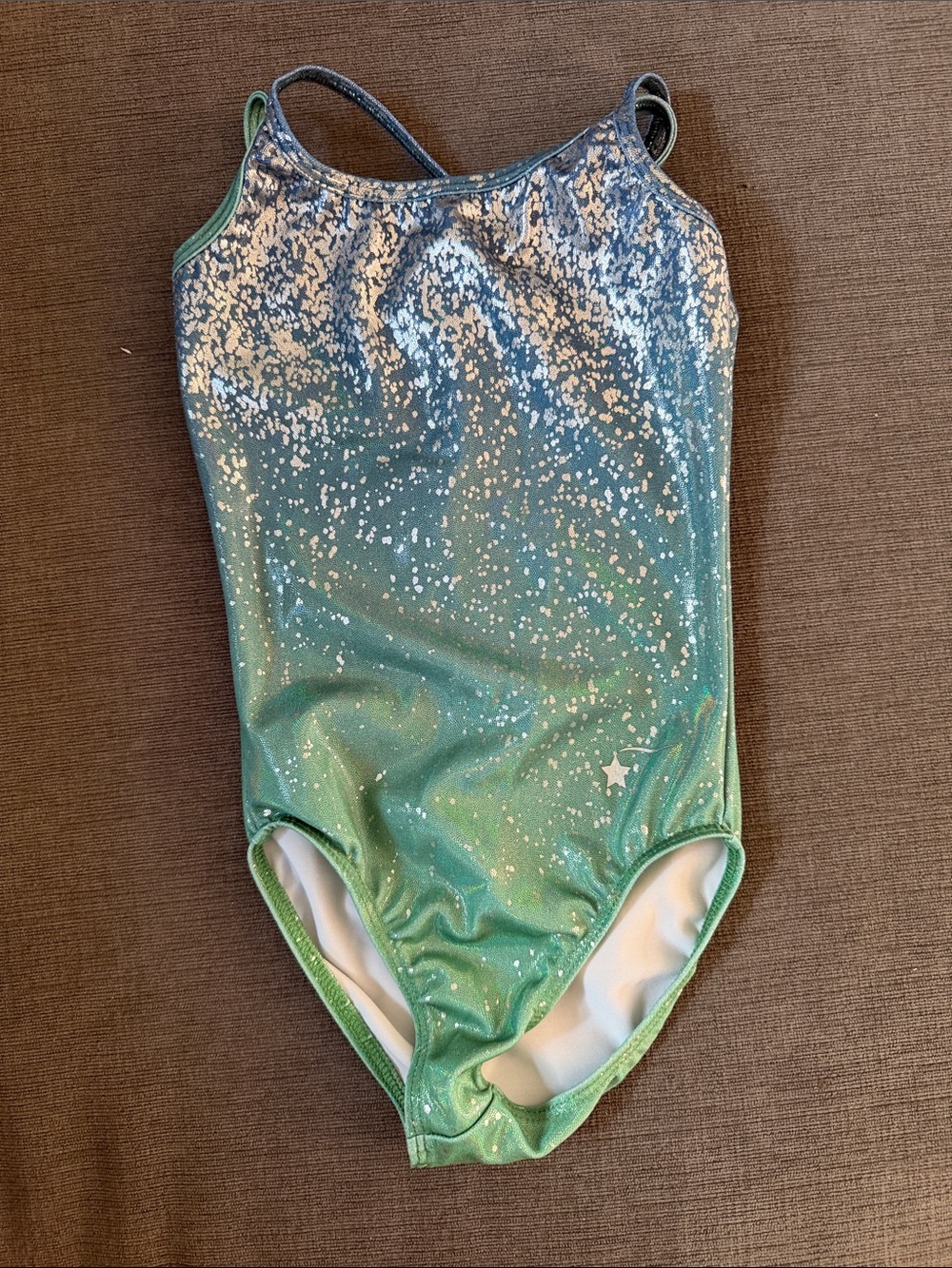 Girls' Sparkle Green Leotard